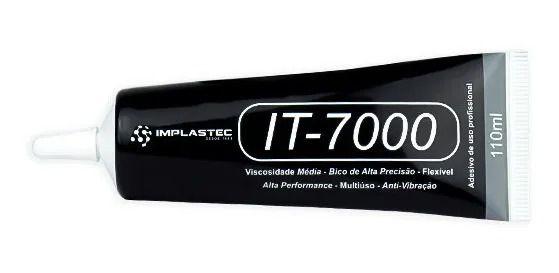 Imagem de Cola T-7000 Preta Para Tela De Celular Tablet Profissional 110ml