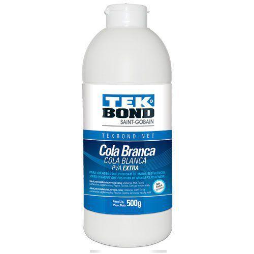 Imagem de Cola TekBond Branca PVA Extra - Não Tóxica - 500g