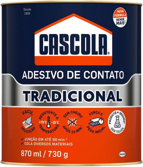 Imagem de Cola Tradicional sem Toluol 730g - Cascola