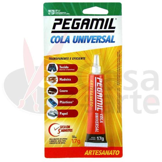 Imagem de Cola Universal para Artesanato Pegamil 17g - PEGAMIL