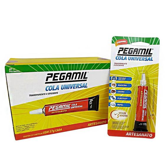 Imagem de Cola Universal Pegamil 17g com 10 Unidades Artesanato