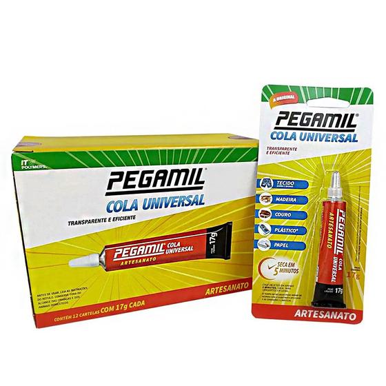 Imagem de Cola Universal Pegamil 17g com 2 Unidades Artesanato