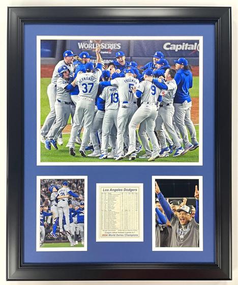 Imagem de Colagem de fotos emolduradas Memorabilia Legends Never Die Dodgers