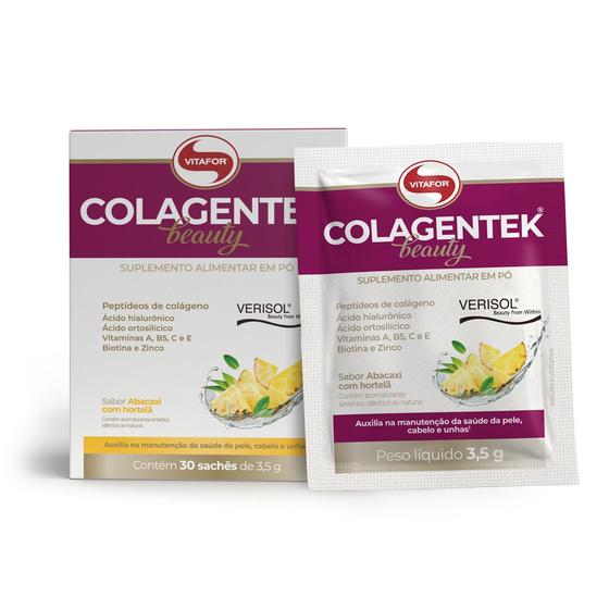 Imagem de Colageno Colagentek Beauty (30 sachês de 3,5g) Vitafor