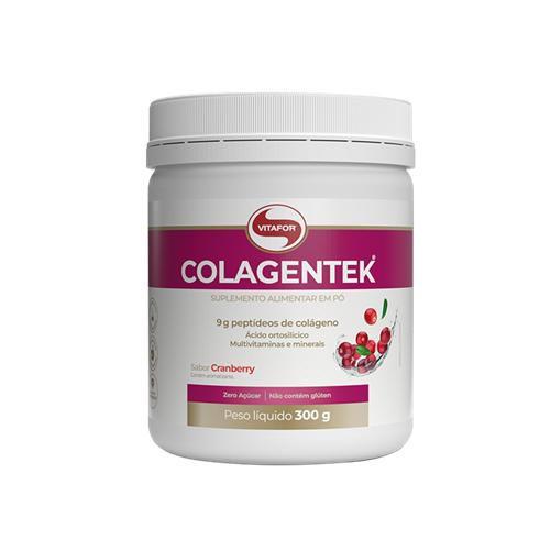 Colágeno Colagentek Vitafor 300g - Hidrolisado Cranberry Menor preço em Colágeno Colagentek Vitafor 300g - Hidrolisado Cranberry