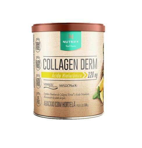 Imagem de Colageno Collagen Derm Abacaxi Com Hortelã Acido Hialurônico 120mg Verisol 330g Nutrify