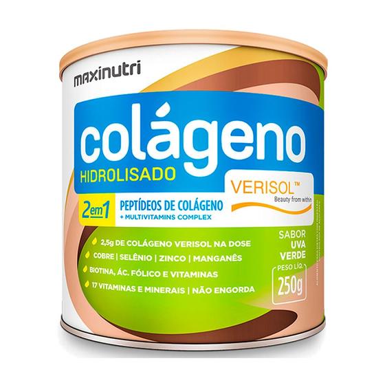 Imagem de Colágeno em Pó Hidrolisado Verisol 250g Uva Verde Maxinutri