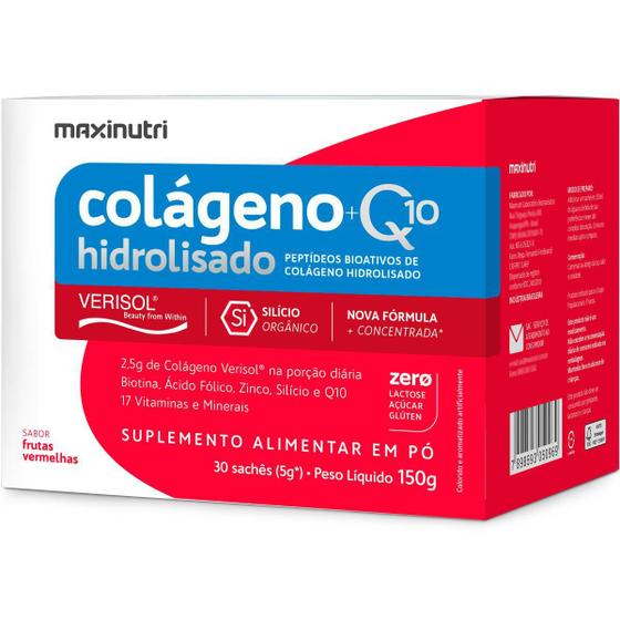 Colágeno Hidro Verisol + Q10 30X5 Sabor Frutas Vermelhas Menor preço em Colágeno Hidro Verisol + Q10 30X5 Sabor Frutas Vermelhas