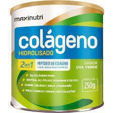 Imagem de Colágeno Hidrolisado 2 Em 1 250g em Pó Uva Verde Maxinutri