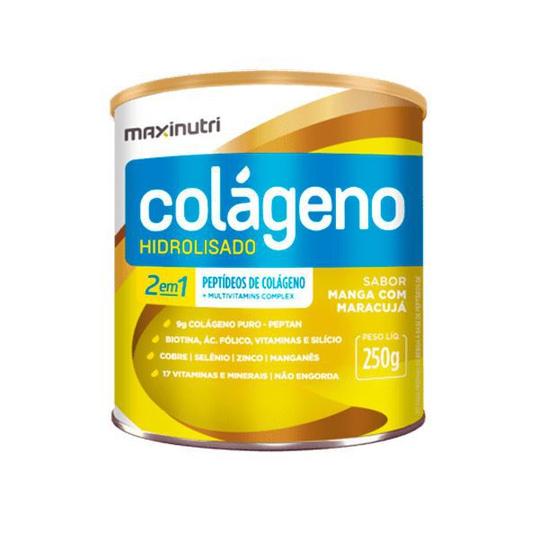 Imagem de Colágeno Hidrolisado 2 em 1 ZERO (250g) - Sabor: Manga c/ Maracujá