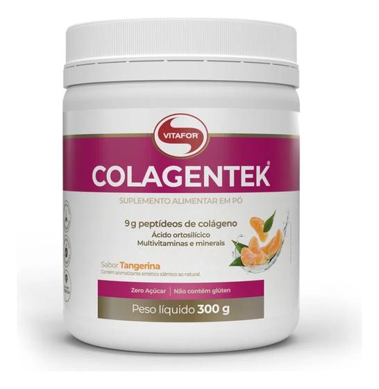 Imagem de Colágeno Hidrolisado Colagentek 300g Vitafor Sabor Tangerina