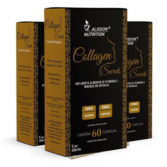 Imagem de Colageno Hidrolisado Collagen Secrets 60 Cápsulas Líquidas