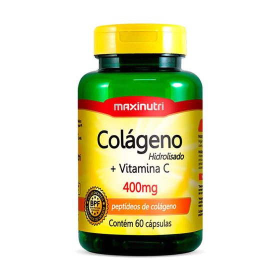 Imagem de Colágeno Hidrolisado com Vitamina C 400mg 60 Cápsulas