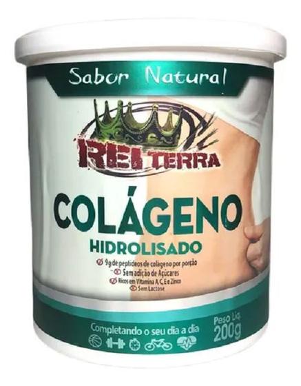 Imagem de Colágeno Hidrolisado em pó com sabores 200 g - Rei Terra