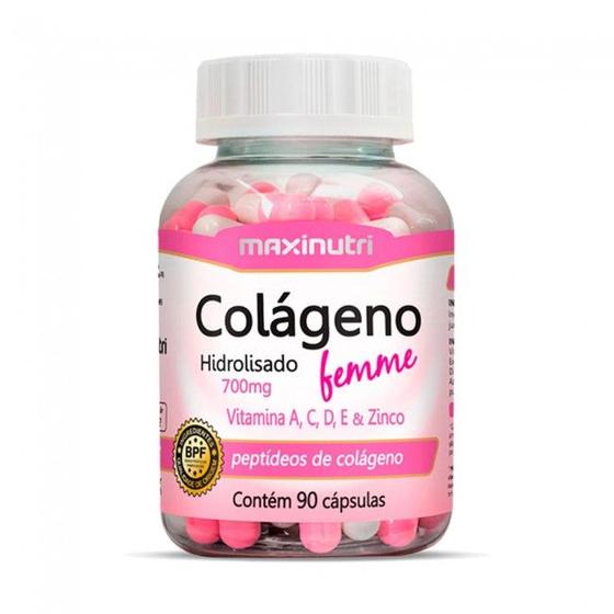 Colágeno Hidrolisado Femme 700mg (90 caps) - Padrão: Único Menor preço em Colágeno Hidrolisado Femme 700mg (90 caps) - Padrão: Único