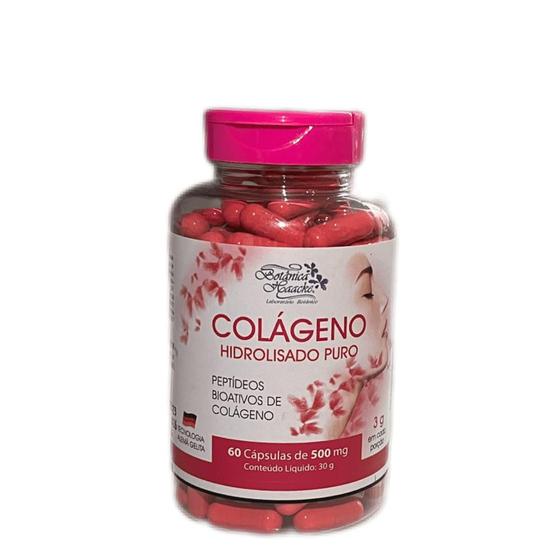 Imagem de Colágeno Hidrolisado Puro (Peptídeos Bioativos) (500mg) 60 Cápsulas - Botânica Haacke