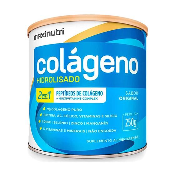 Imagem de Colageno Hidrolisado Sabor Original Lata 250g Maxinutri