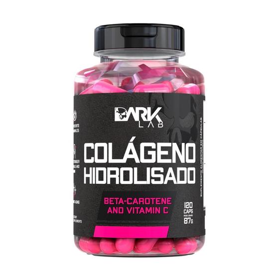 Colágeno Hidrolisado Tipo 1, Peptideos, Vitamina C, Vitamina A, Dark Lab Collagen Peptides, Fortalece Pele Cabelo e Unhas, Antienvelhecimento Imagem de Colágeno Hidrolisado Tipo 1, Peptideos, Vitamina C, Vitamina A, Dark Lab Collagen Peptides, Fortalece Pele Cabelo e Unhas, Antienvelhecimento