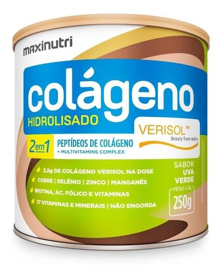 Imagem de Colágeno Hidrolisado Verisol 2Em1 Antirrugas 250G Maxinutri