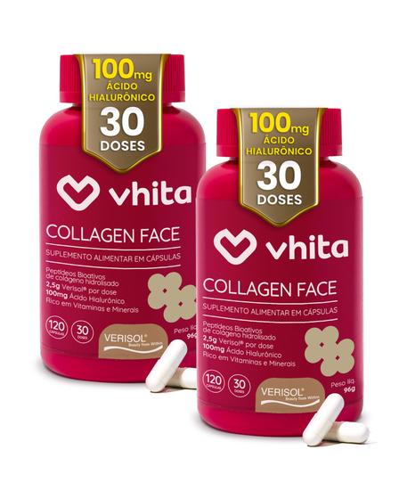 Imagem de Colágeno Hidrolisado Verisol Com Ácido Hialuronico 120 Cápsulas Vhita 2 unidades