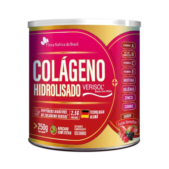 Imagem de Colageno Hidrolisado Verisol Frutas Vermelhas 250g - Flora nativa do brasil