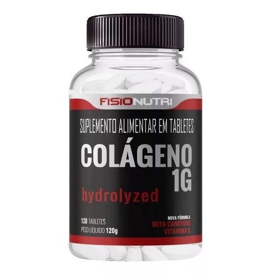 Imagem de Colágeno Hydrolyzed 1G + Vitaminas (120 Tabs) - Fisionutri