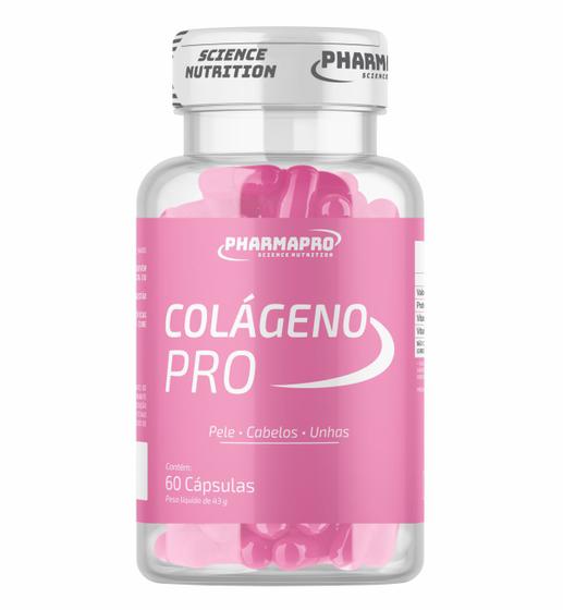 Imagem de Colágeno Pro - Pele, cabelo e unhas - Hidrolisado, pote 60 cápsulas, Pharma Pro