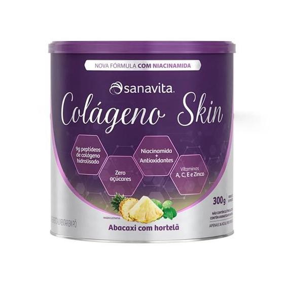 Imagem de Colageno skin abacaxi com hortelã 300g - Sanavita