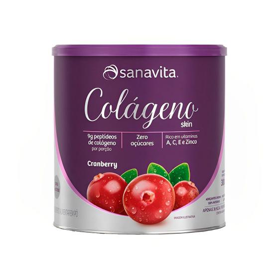 Imagem de Colágeno Skin - Sabor Cranberry  300g - Sanavita