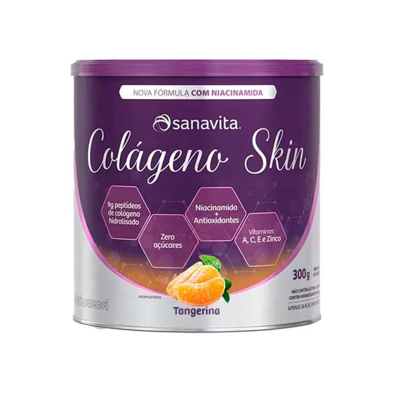 Imagem de Colágeno Skin Tangerina - Lata 300g - Sanavita