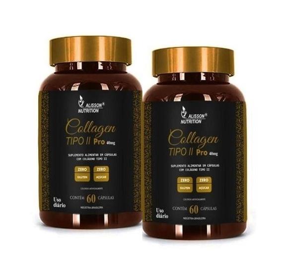 Imagem de Colageno Tipo 2 40mg Collagen 2x60cápsulas Alisson Nutrition