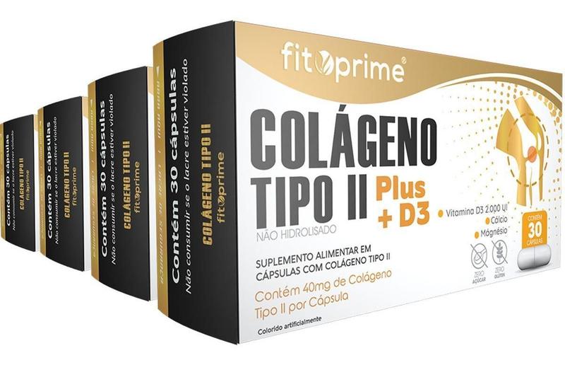 Imagem de Colágeno Tipo 2 Plus + Vitamina D3 40Mg 120Cps Fitoprime