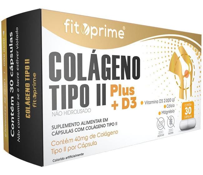 Imagem de Colágeno Tipo 2 Plus + Vitamina D3 40Mg 30Cps Fitoprime