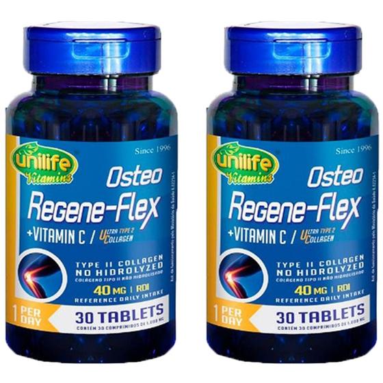 Imagem de Colágeno Tipo 2 UC Regeneflex 2X 30 Tabletes Unilife