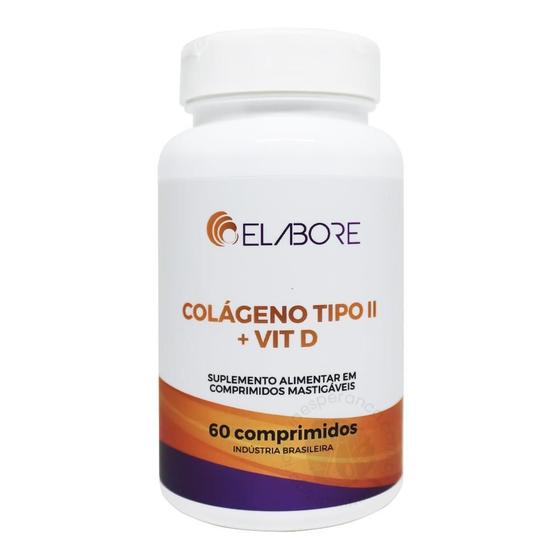 Imagem de Colágeno tipo 2 + vitamina d elabore com 60 comprimidos