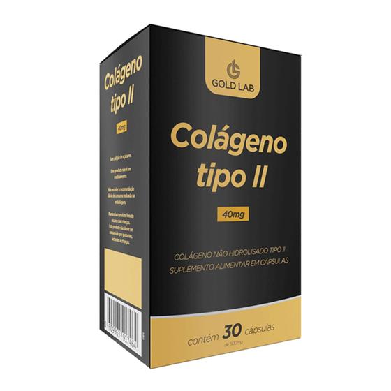 Imagem de Colágeno Tipo II 40MG C/30 - Gold Lab