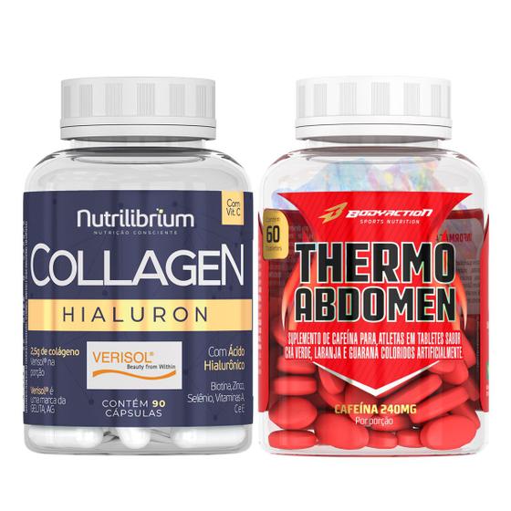 Imagem de Colágeno Verisol Hialurônico Biotina Caps + Thermo Abdomen Bodyaction