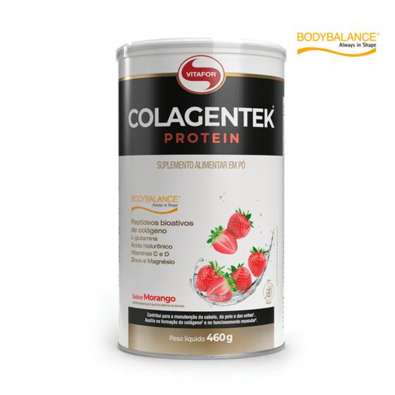 Imagem de Colagentek protein vitafor 460g - morango