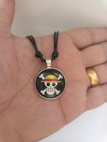 Imagem de Colar Ajustavel Caveira One Piece Bando Do Chapeu Palha