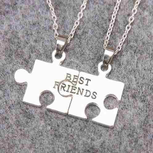 Imagem de Colar Amizade Best Friends Melhores Amigas Folheada - B29