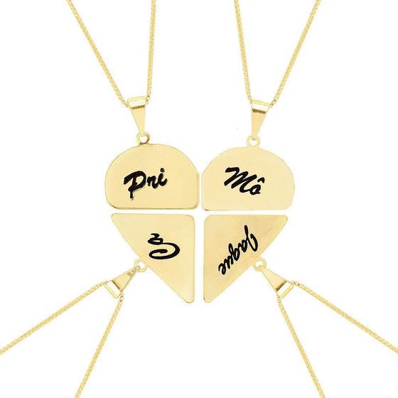 Imagem de Colar Best Friends Amizade Personalizado Folheado Ouro 18k