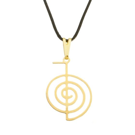 Imagem de Colar Cho-Ku-Rei Símbolo do Reiki Yoga 20mm - Sunshine Cristais