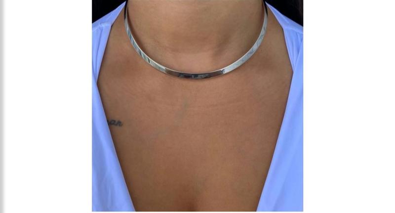 Imagem de Colar choker arco liso espelhado