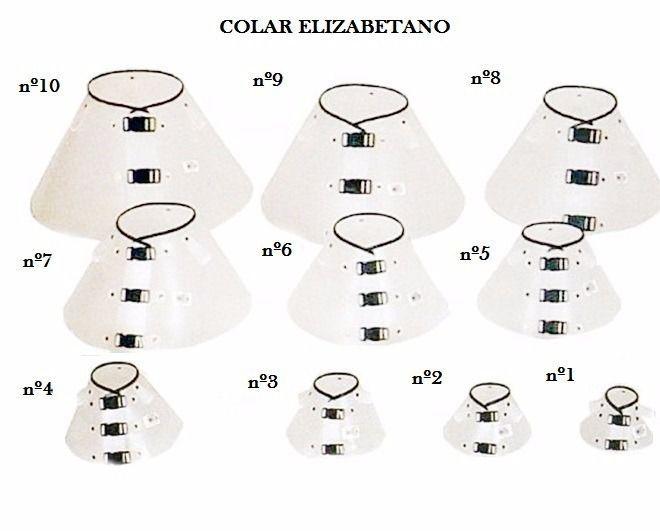 Imagem de Colar Cirúrgico Elizabetano  Kit Com 10 Tamanhos