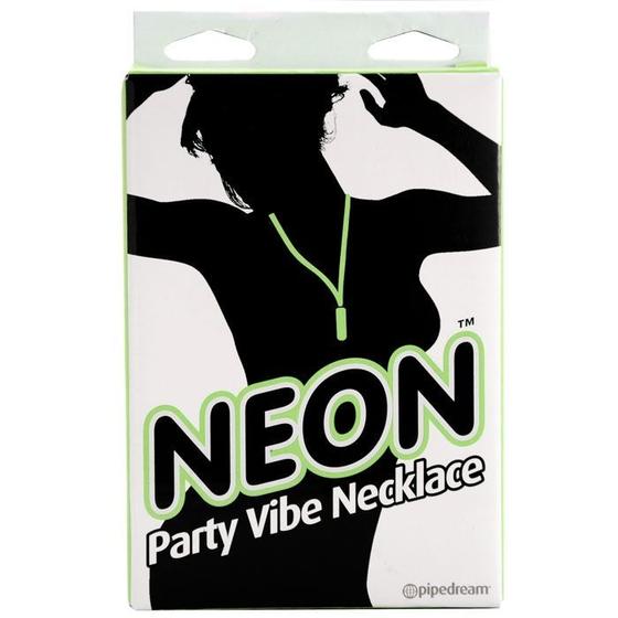 Imagem de Colar com Cápsula Vibratória Neon Party Vibe Necklace Verde - Pipedream