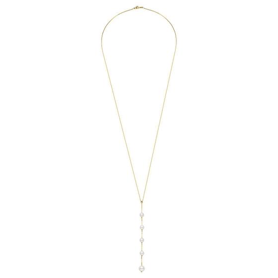 Imagem de Colar com pérolas corrente veneziana banhado a ouro 18k
