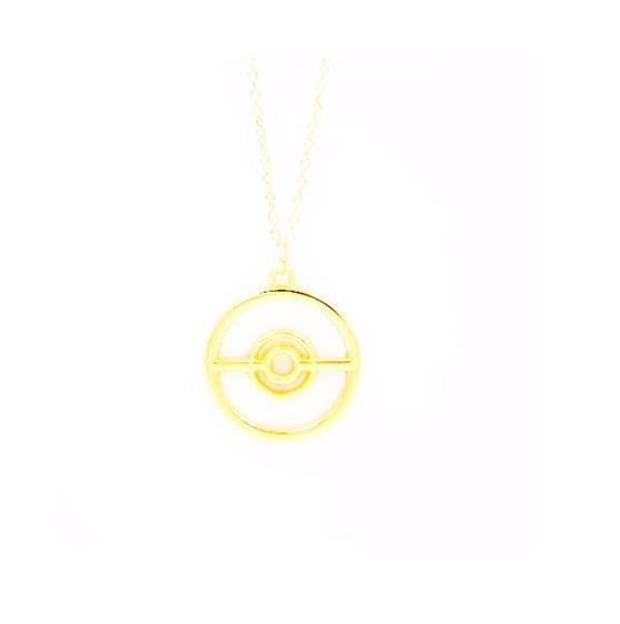 Imagem de Colar Cordão Pokebola Pokemon Folheado Ouro 18k