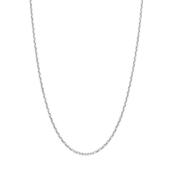 Imagem de Colar corrente de prata 925 fina unissex rommanel elo cadeado 60 cm 830050