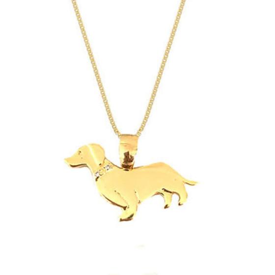 Imagem de Colar Dachshund - Banho Ouro 18k