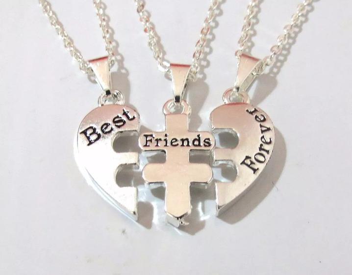 Imagem de Colar Eternas Amigas Best Friends Folheado a Prata.